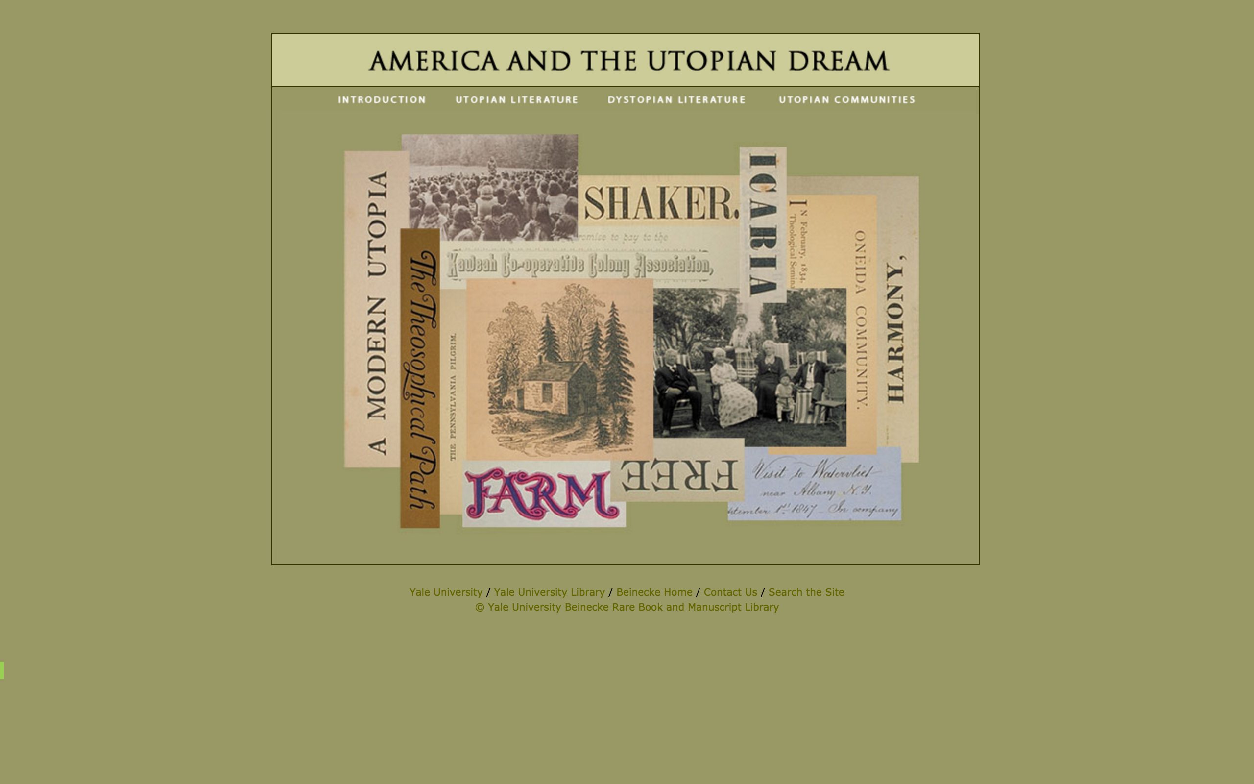 America and the Utopian Dream